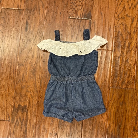 DKNY EYELET LACE ROMPER - Picture 2 of 4